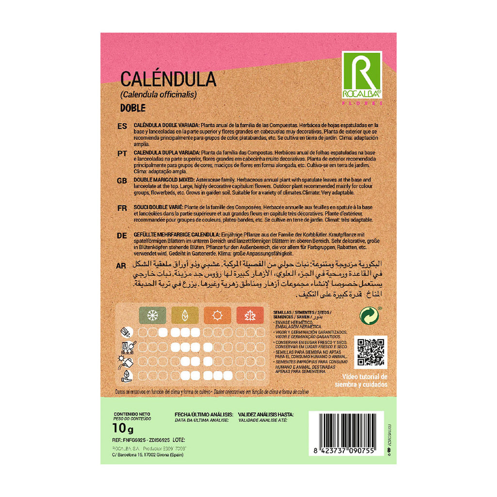 Caléndula Doble Variada