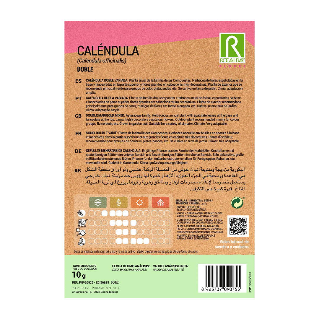 Caléndula Doble Variada