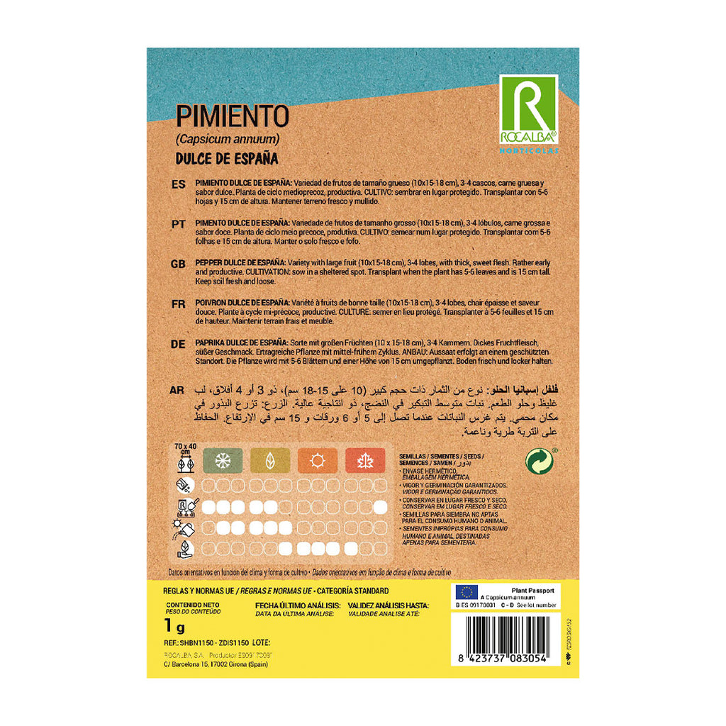 Pimiento Dulce de España