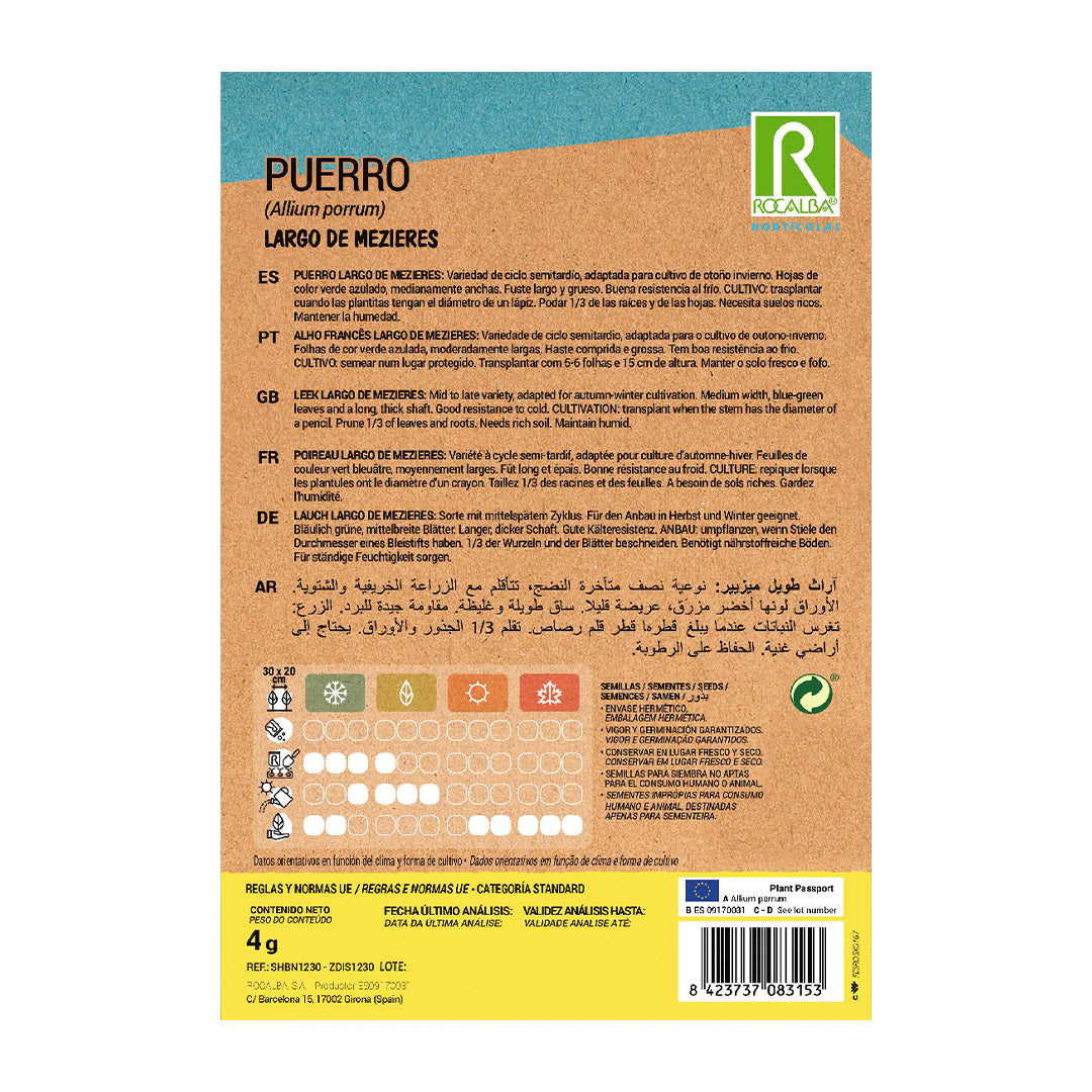 Puerro Largo de Mezieres