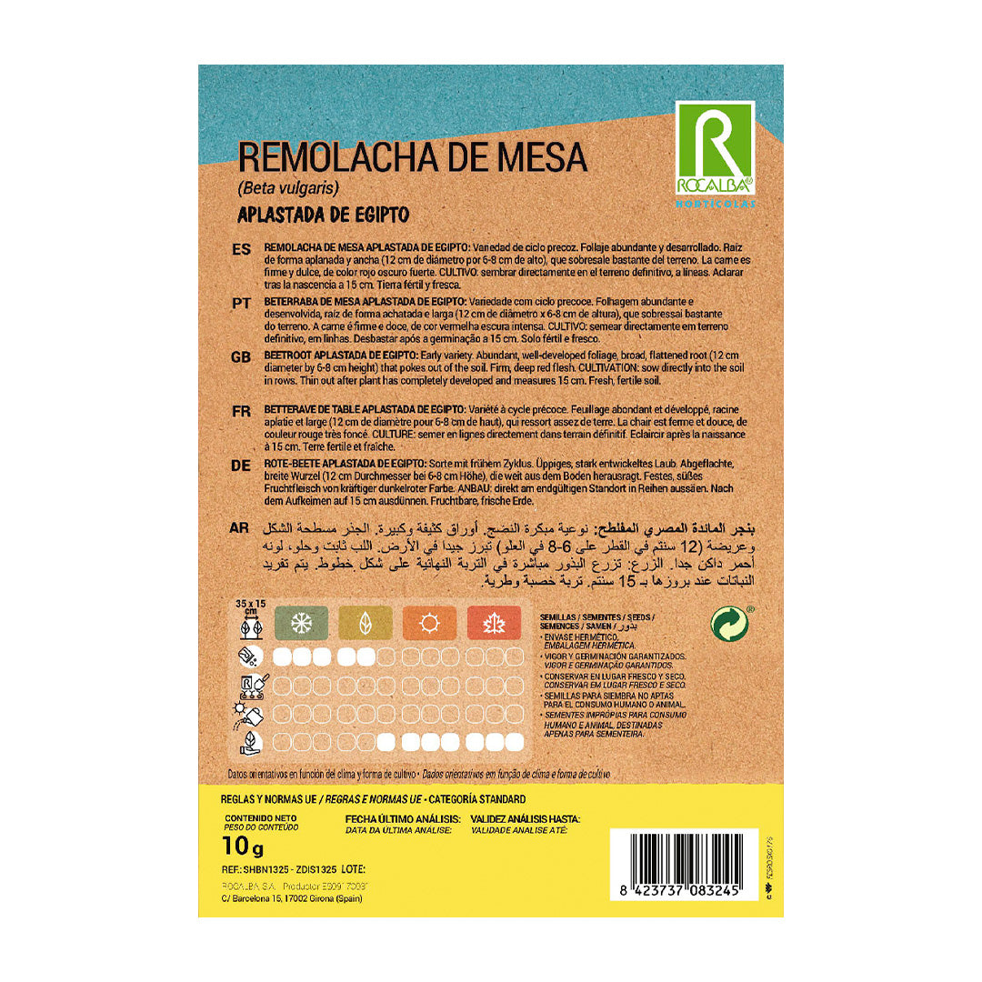 Remolacha de Mesa Aplastada de Egipto