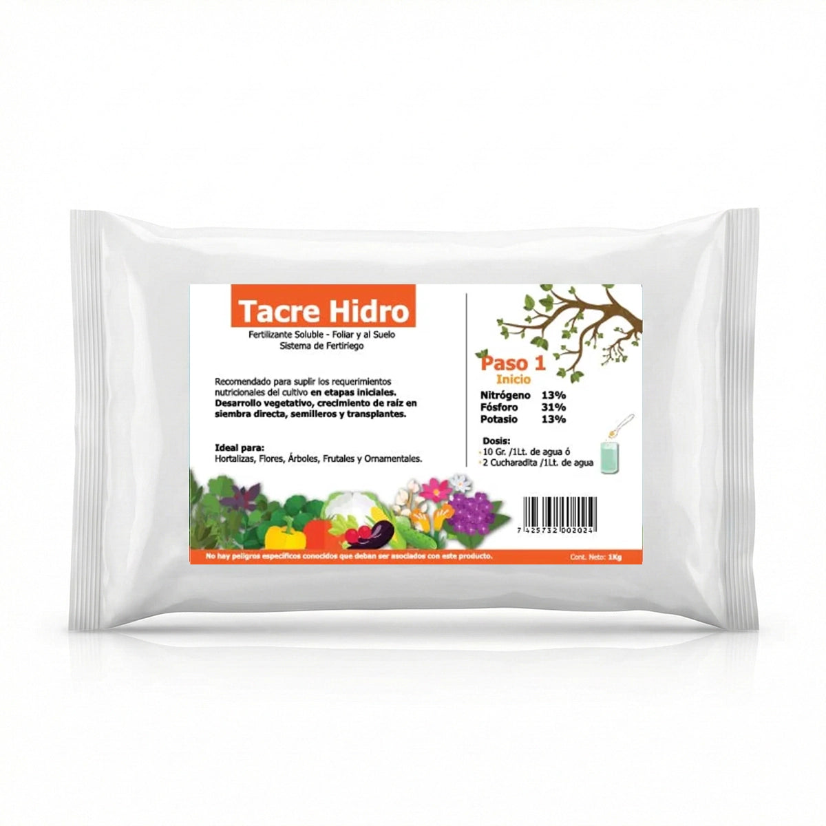 Tacre Hidro Fertilizante Soluble 13-31-13 Inicio | 1 kg